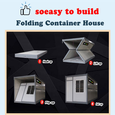 fast install folding container house